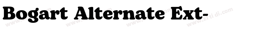 Bogart Alternate Ext字体转换